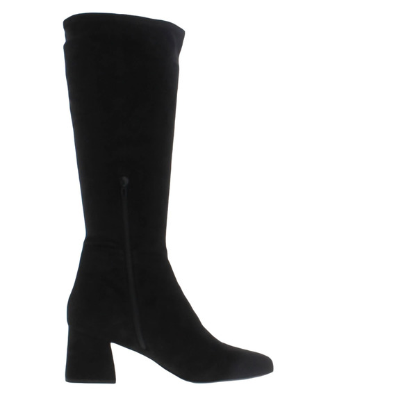 NEW Steve Madden Womens Black Dynasty Zipper Round Toe Knee-High Boots - Picture 1 of 2